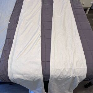 Set of cream blackout curtains